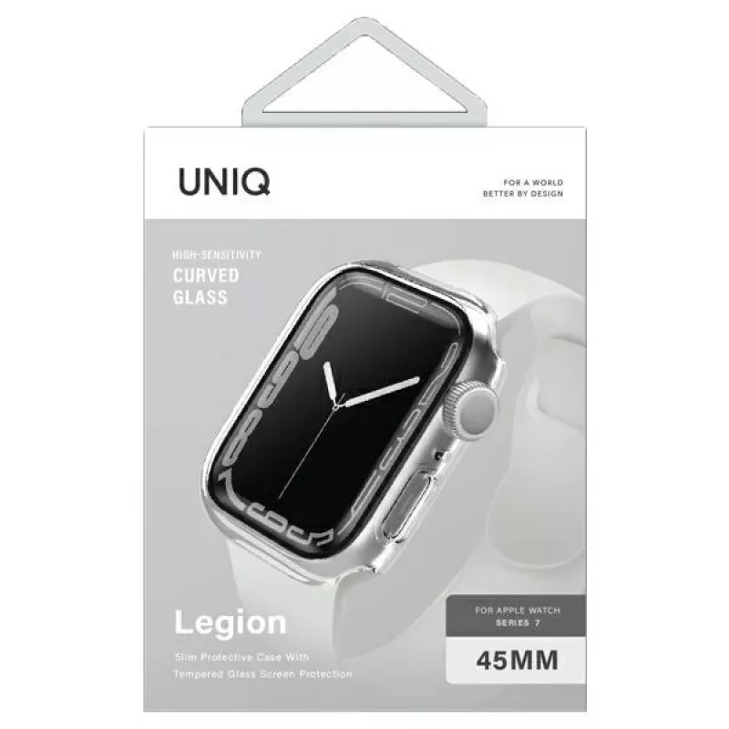 UNIQ Legion Case per Apple Watch Series 7/8/9 45mm trasparente