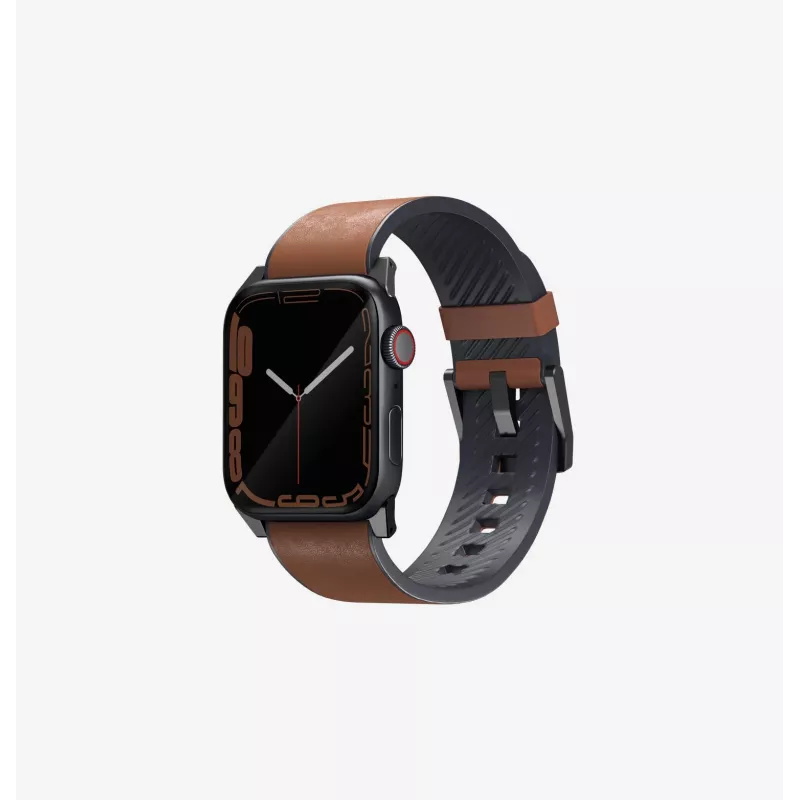 UNIQ Straden cinturino ibrido in pelle per Apple Watch 42/44/45/49mm blu