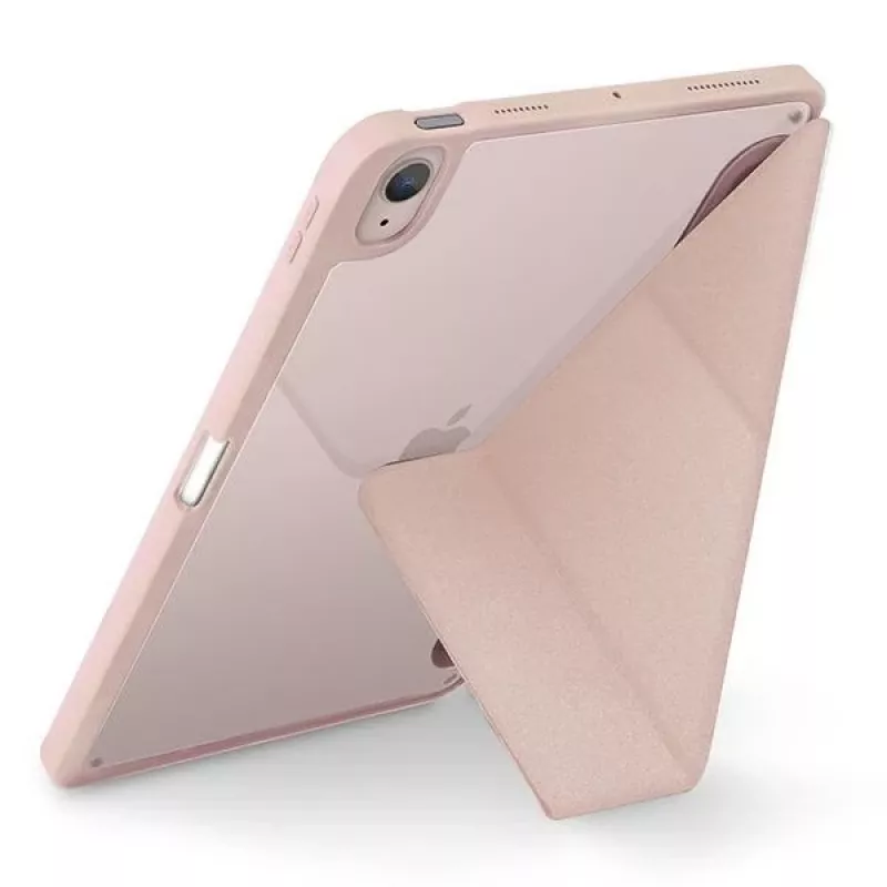 UNIQ Moven custodia folio antimicrobica per iPad Air 10,9 inch (2020/2022) e iPad Air 11 inch (M2 2024) - Blush Pink