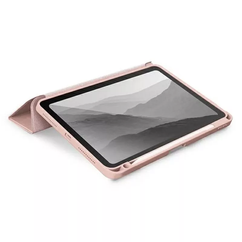 UNIQ Moven custodia folio antimicrobica per iPad Air 10,9 inch (2020/2022) e iPad Air 11 inch (M2 2024) - Blush Pink
