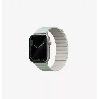 UNIQ Revix cinturino magnetico reversibile per Apple Watch Series 1/2/3/4/5/6/7/8/9/SE/SE2/SE3 38/40/41mm - verde salvia/beige
