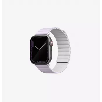 UNIQ Revix cinturino magnetico reversibile per Apple Watch lilla/bianco per Series 1/2/3/4/5/6/7/8/9/SE/SE2/SE3/Ultra/Ultra 2/Ultra 3 42/44/45/49mm