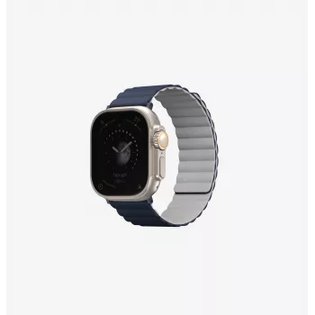 UNIQ Revix cinturino magnetico reversibile per Apple Watch lilla/bianco per Series 1/2/3/4/5/6/7/8/9/SE/SE2/SE3/Ultra/Ultra 2/Ultra 3 42/44/45/49mm