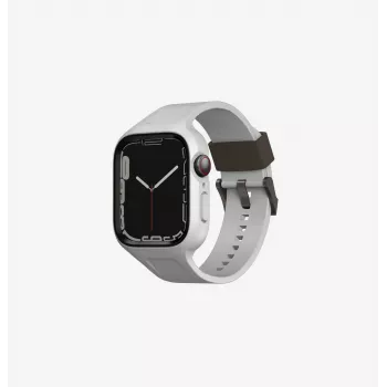 UNIQ Monos Cinturino per Apple Watch 2in1 con custodia per Series 4/5/6/7/8/9/SE/SE2/SE3 44/45mm Nero mezzanotte