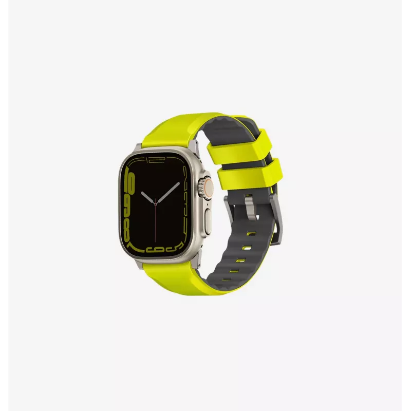 UNIQ Linus cinturino per Apple Watch in silicone Airosoft Nautical Blue 42/44/45/49mm
