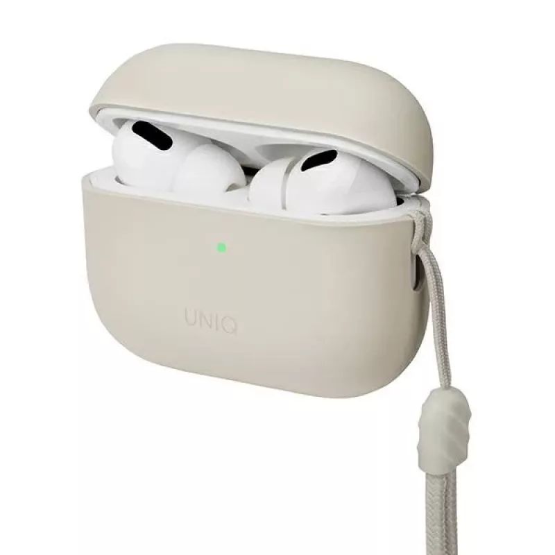 UNIQ Lino custodia in silicone per AirPods Pro 2ª generazione (2022/2023) - Beige Ivory