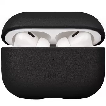 UNIQ Terra custodia per AirPods Pro 2ª gen (2022/2023) - vera pelle, Dallas Black