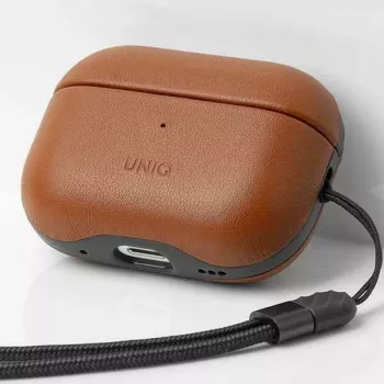 UNIQ Terra custodia in vera pelle per AirPods Pro 2ª generazione (2022/2023) - Toffee Brown