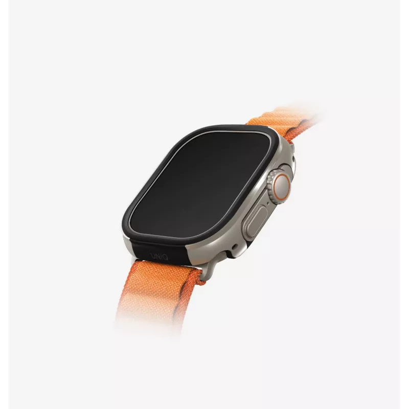 UNIQ Valencia custodia protettiva per Apple Watch Ultra / Ultra 2 / Ultra 3 49mm, Midnight Black