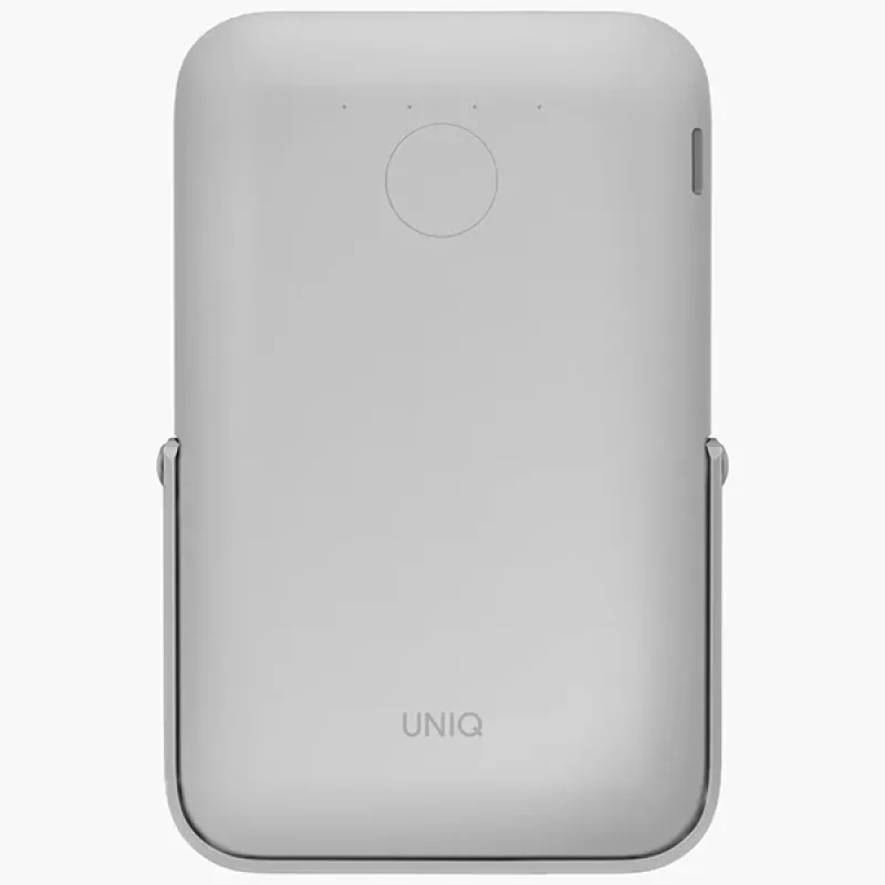 UNIQ Powerbank Hoveo 5000mAh USB-C 20W PD ricarica rapida wireless magnetica Chalk Grey
