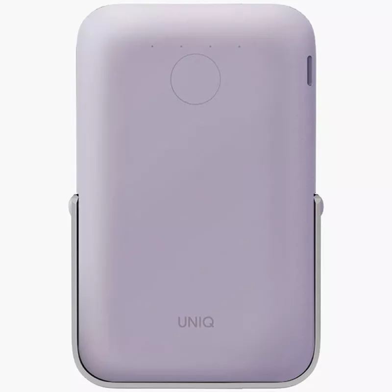 UNIQ Powerbank Hoveo 5000mAh USB-C 20W PD ricarica rapida wireless magnetica Lilac Lavender