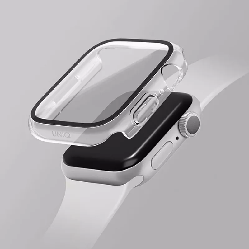 UNIQ Nautic Case per Apple Watch Series 7/8/9 41mm Clear/Dove