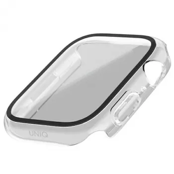 UNIQ Nautic Custodia protettiva per Apple Watch Series 7/8/9 45mm, trasparente