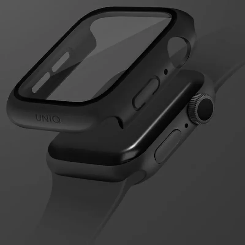 UNIQ Nautic Custodia protettiva per Apple Watch Series 7/8/9 45mm - nero