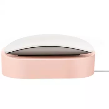 UNIQ Nova Base di ricarica wireless per Apple Magic Mouse 2 - rosa