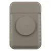 UNIQ Flixa Portafoglio magnetico per carte con supporto Flint Grey MagSafe