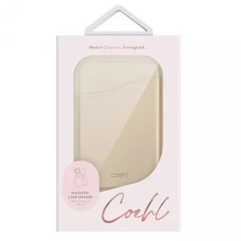 UNIQ Coehl Esme Portafoglio magnetico con specchio e supporto Cream