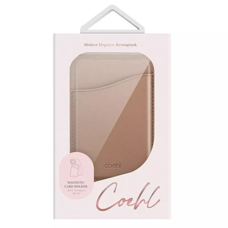 UNIQ Coehl Esme Portafoglio magnetico con specchio e supporto Dusty Nude