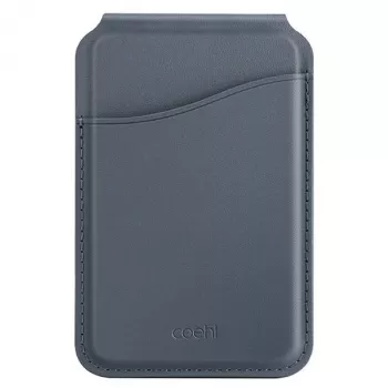 UNIQ Coehl Esme Magnetic Wallet with Mirror and Kickstand per Apple iPhone 15 Pro Max, Sapphire Blue