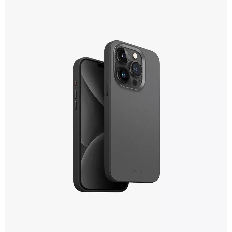 UNIQ Lyden DS Cover con ricarica MagClick per iPhone 15 Pro 6,1 inch avorio/verde intreccio