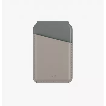 UNIQ Lyden DS Portafoglio magnetico con RFID e supporto per smartphone avorio/Lichen Green