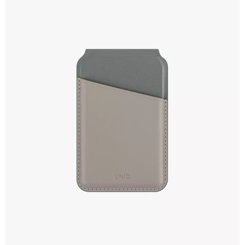 UNIQ Lyden DS Portafoglio magnetico con supporto e protezione RFID per MagSafe, antracite-nero