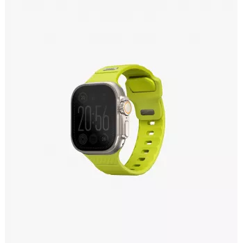 UNIQ Stride cinturino in gomma FKM per Apple Watch Series 1/2/3/4/5/6/7/8/9/SE/SE2/SE3/Ultra/Ultra 2/Ultra 3 42/44/45/49mm Lime Green