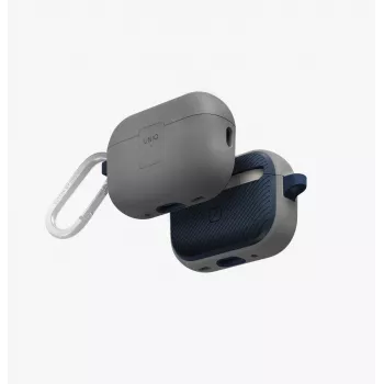 UNIQ Clyde Lock Case per AirPods Pro 2 (2022/2023) - grigio gesso / blu navy