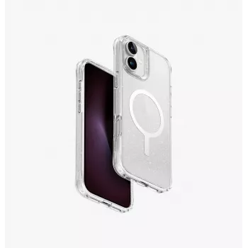 UNIQ LifePro Xtreme Magclick Charging Case per iPhone 16 Plus 6,7 pollici Transparent Tinsel Lucent