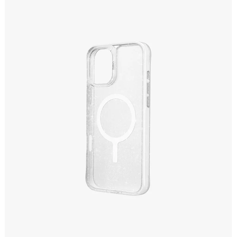 UNIQ LifePro Xtreme Magclick Charging Case per iPhone 16 Plus 6,7 pollici Transparent Tinsel Lucent