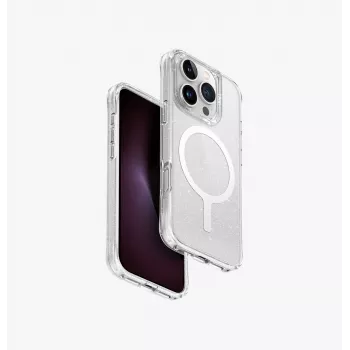 UNIQ LifePro Xtreme Magclick Charging Case per iPhone 16 Pro 6,3 pollici Transparent Tinsel Lucent
