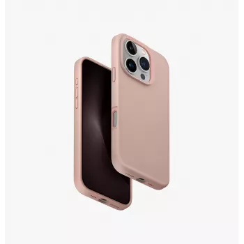 UNIQ Lino Hue iPhone 16 Pro 6.3 pollici Magclick custodia con ricarica Blush Pink