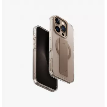 UNIQ Heldro Max Case per iPhone 16 Pro 6,3 pollici Magclick ricarica Clear Lucent