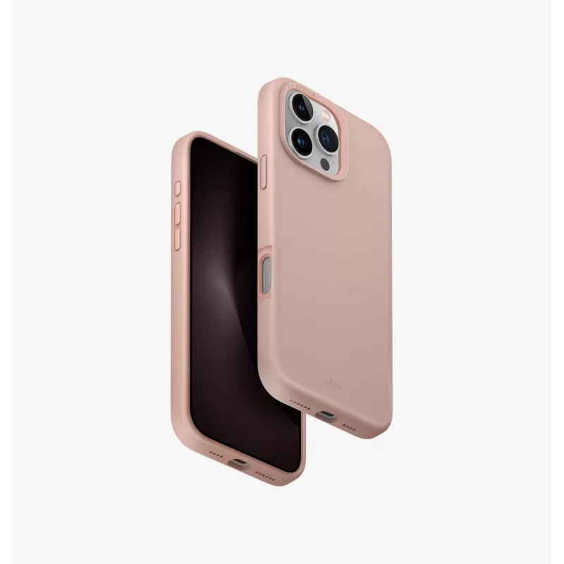 UNIQ Lino Hue iPhone 16 Pro Max 6.9 pollici Magclick custodia con ricarica - antracite