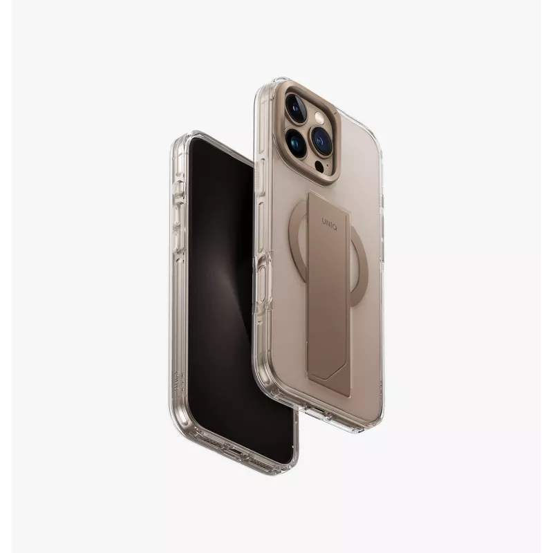 UNIQ Heldro Max Case per iPhone 16 Pro Max 6,9 pollici MagClick ricarica trasparente