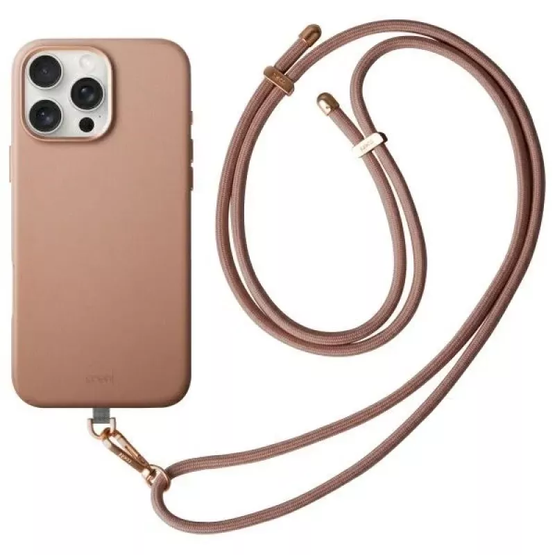 UNIQ Coehl Muse custodia con ricarica magnetica per Apple iPhone 16 Pro 6.3 pollici Dusty Nude