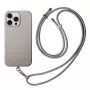 UNIQ Coehl Creme Case per iPhone 16 Pro 6,3 pollici con ricarica magnetica, grigio taupe