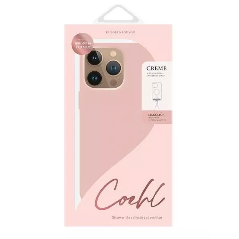 UNIQ Coehl Creme Case per iPhone 16 Pro Max 6,9 pollici ricarica magnetica Ballet Pink