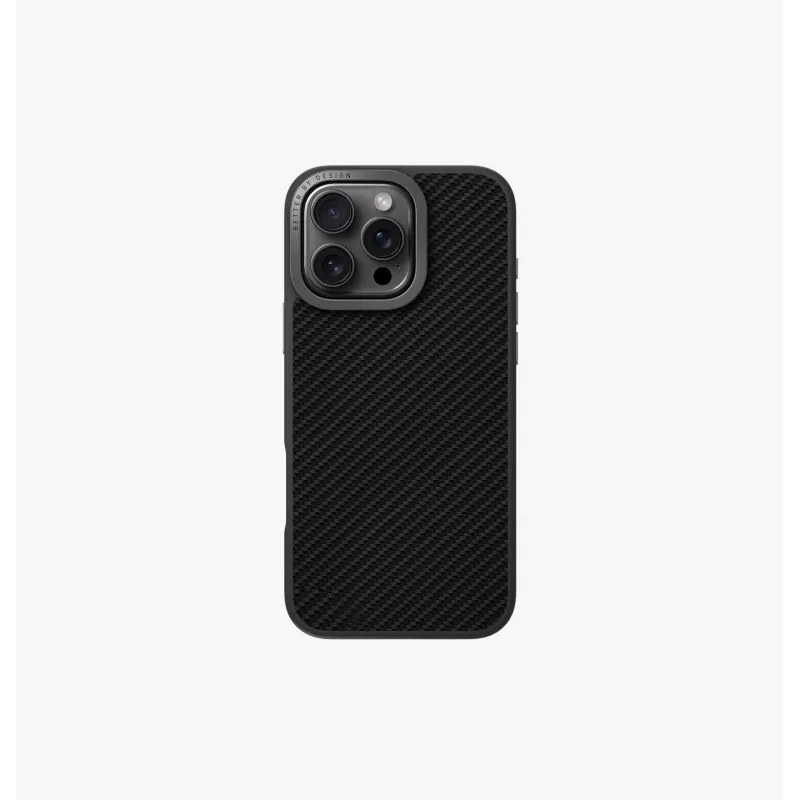 UNIQ Keva Max Magclick custodia con ricarica per iPhone 16 Pro 6,3 pollici - nero carbonio
