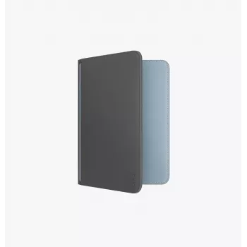 UNIQ Belmont porta passaporto con Apple Find My e blocco RFID, grigio-blu