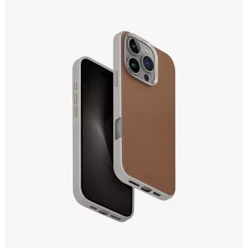 UNIQ Lyden DS Magclick custodia con ricarica per Apple iPhone 16 Pro 6,3 pollici caramello/avorio