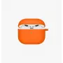 UNIQ Nexo custodia per AirPods 4 con ganci per orecchie in silicone Volt Orange