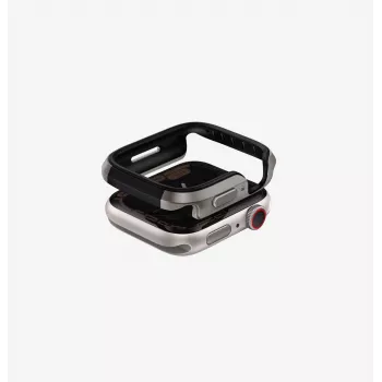 UNIQ Valencia custodia bumper per Apple Watch Series 46mm, Titanium Silver