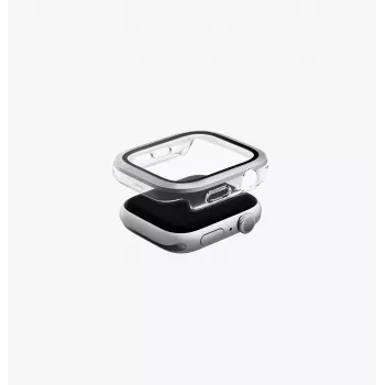 UNIQ Voute custodia protettiva per Apple Watch Series 10 / 11 42mm con vetro temperato - argento