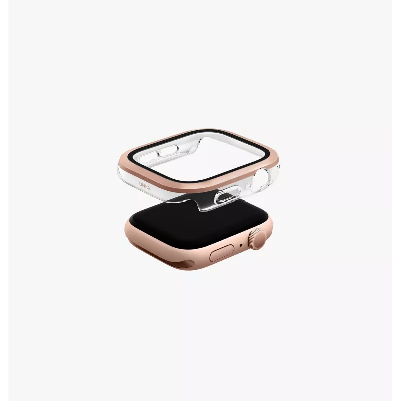 UNIQ Voute custodia protettiva con vetro temperato per Apple Watch Series 10/11 46mm argento