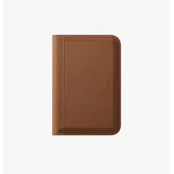 UNIQ Lyden DS portafoglio magnetico con protezione RFID e supporto per telefono - caramello