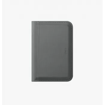 UNIQ Lyden DS portafoglio magnetico RFID con supporto per telefono - grigio