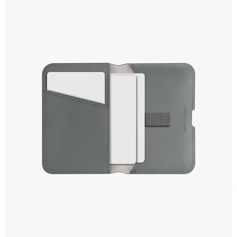 UNIQ Lyden DS portafoglio magnetico RFID con supporto per telefono - grigio