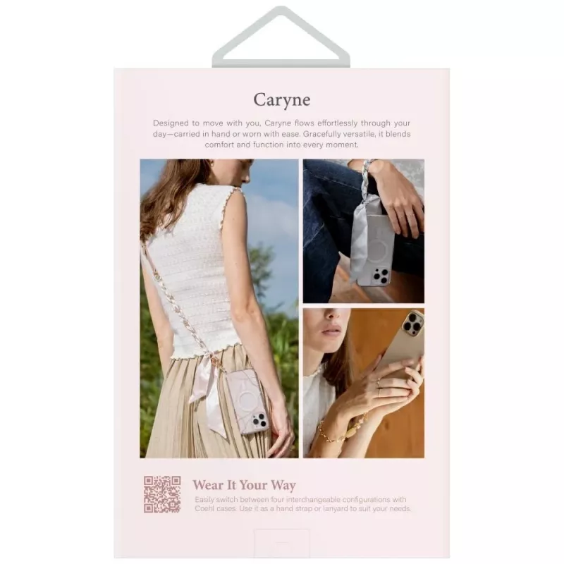 UNIQ Coehl Caryne cordino universale 2-in-1 per telefono Dusty Nude