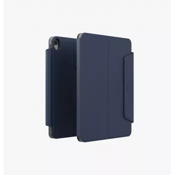 UNIQ Rovus Snapmount custodia magnetica rimovibile con rotazione 360 per iPad 11 A16 (2025) / iPad 10.9 10ª gen (2022) blu navy
